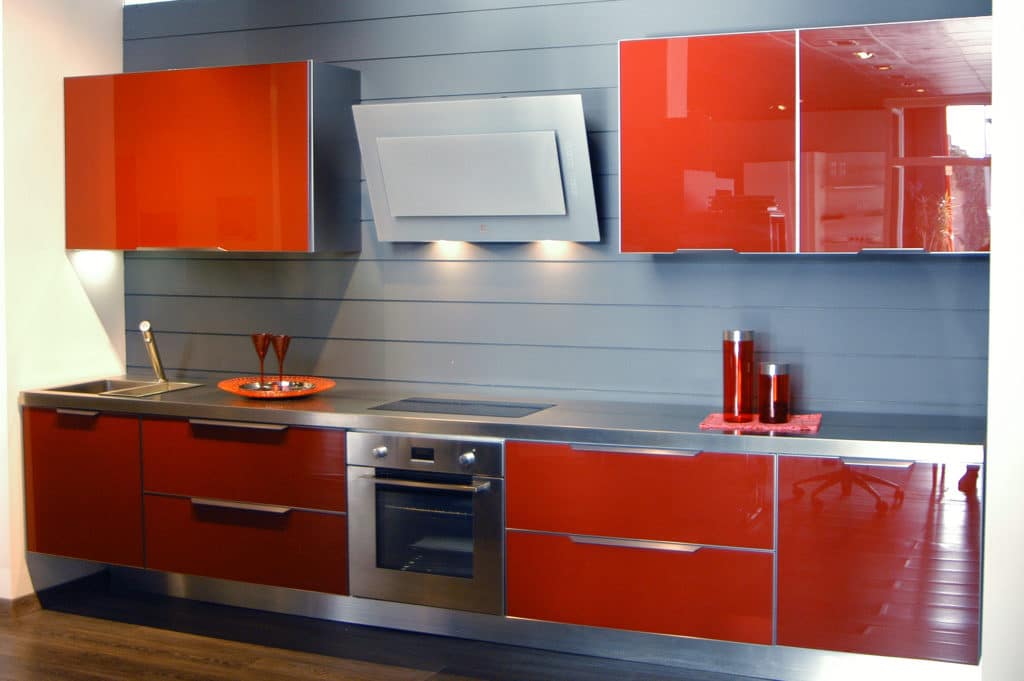 OUTLET COCINA YARA CRISTAL ROJA