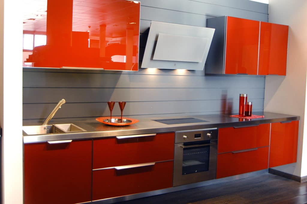 OUTLET COCINA YARA CRISTAL ROJA