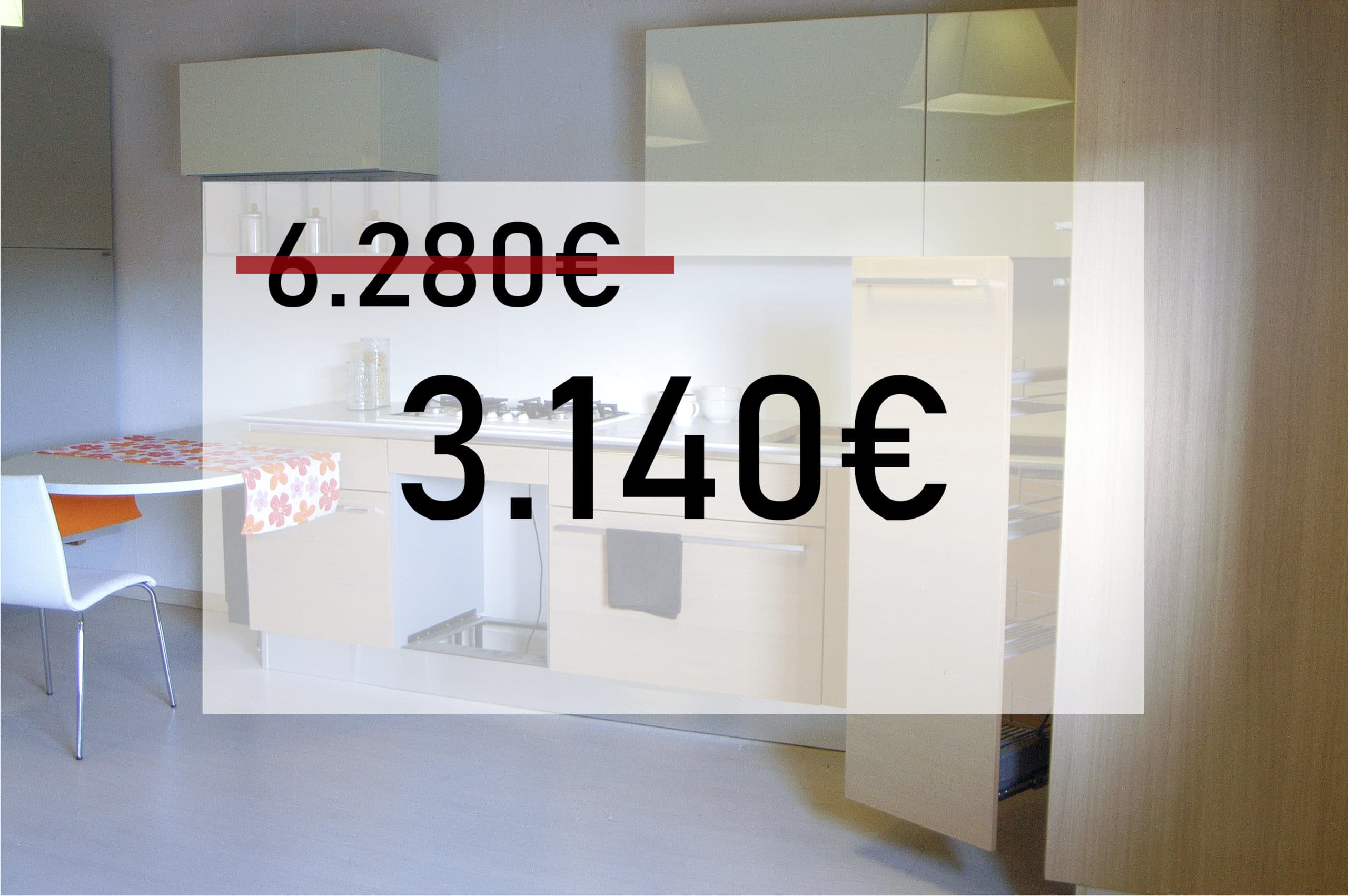 OUTLET COCINA MODELO TAKA CHAPADO ROBLE Y LACADO BRILLO - Studio Gatto