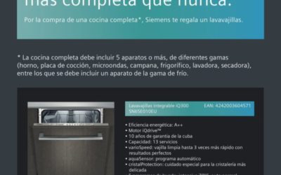 Siemens te regala el lavavajillas