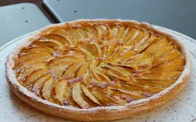 Family recipe “tarte aux pommes” (apple pie)
